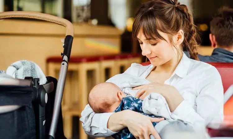 breastfeeding baby in public