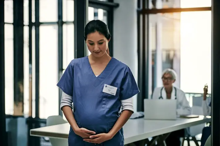 How To Hide Pregnancy in Scrubs