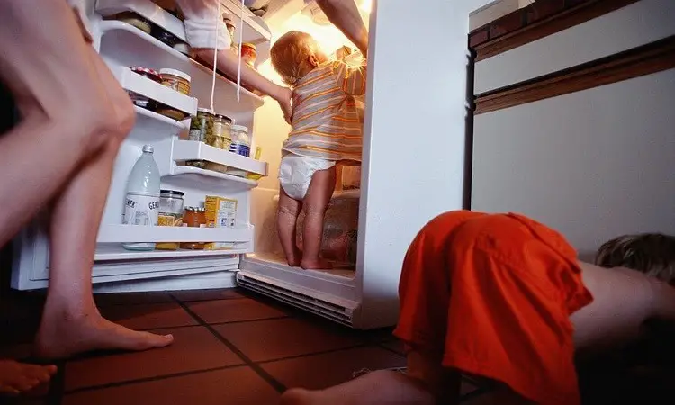 how to childproof refrigerator.